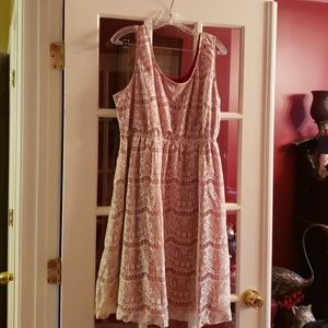 NWT Crocheted Lace Overlay Plus Size Dress 2X